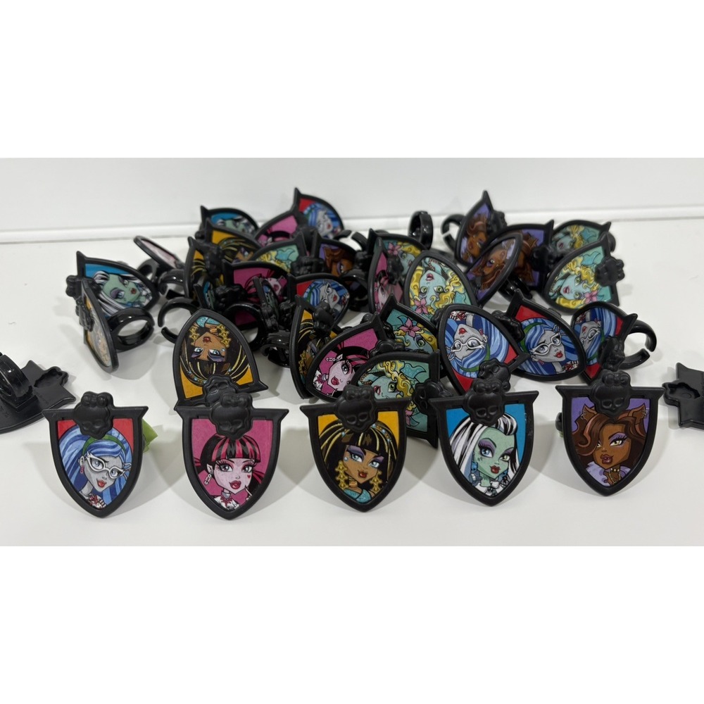 Monster High Party Favor Cupcake Cake Rings decoration set of 38